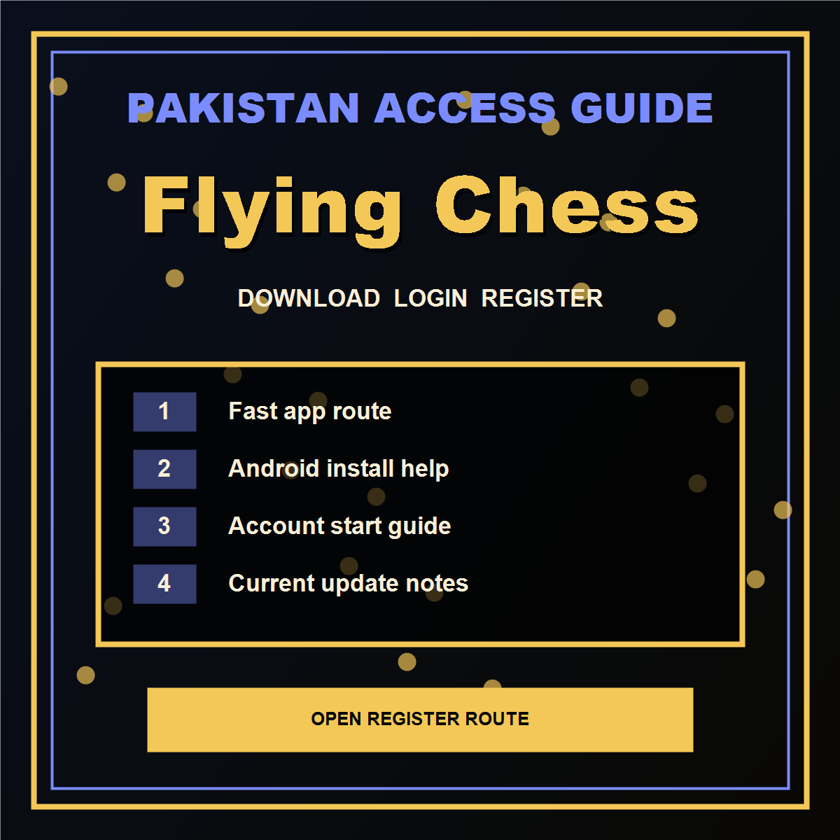 Flying Chess Pakistan download guide and account help visual